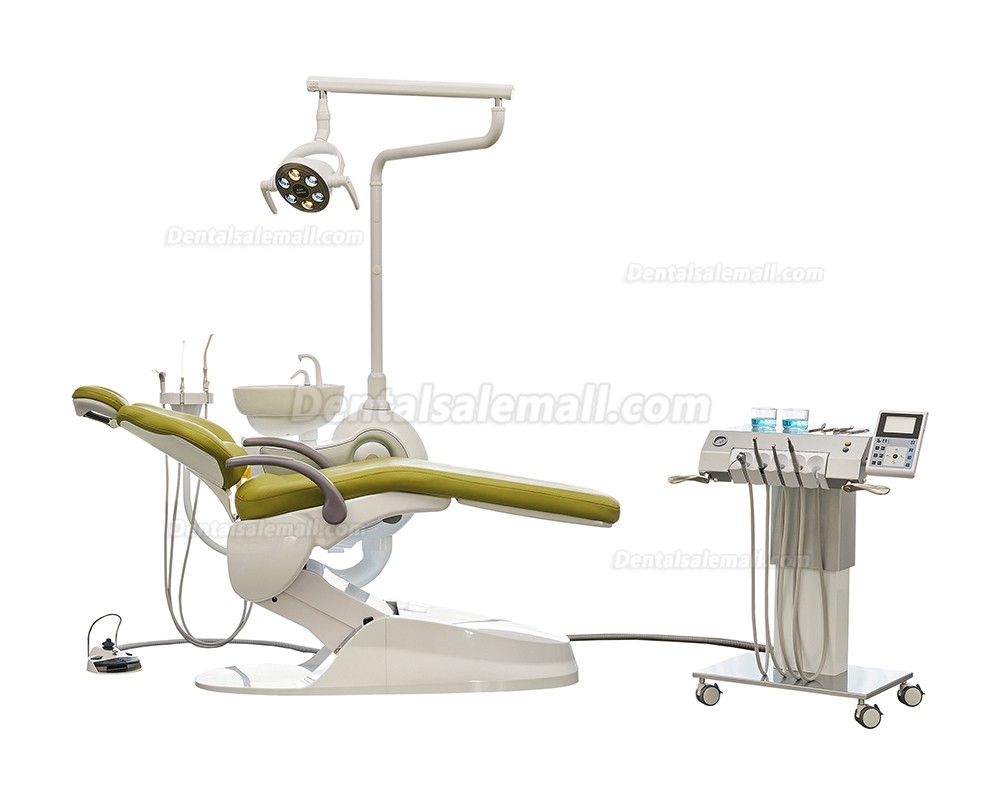 Safety® M9 Multifunctional Dental Implant Chair Unit with Operating Units for Dental Clinics Imported Leather